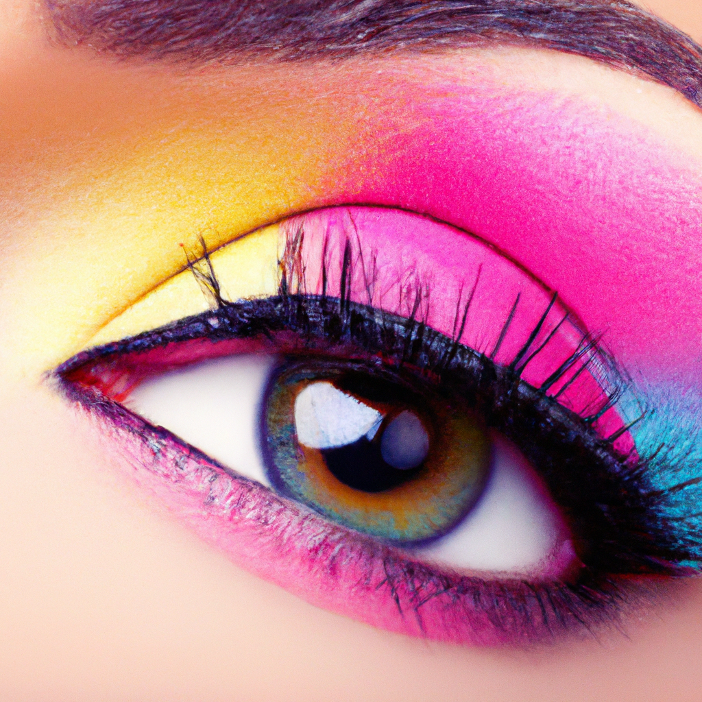 How Can I Create A Bold And Colorful Eyeshadow Makeup Look?